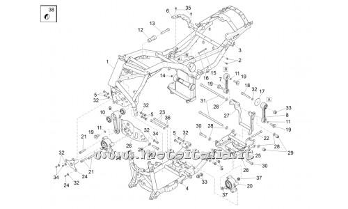 ricambio per Moto Guzzi California 1400 Custom ABS 2012 - 2013 - Dado autobloc.flang. - AP8152301