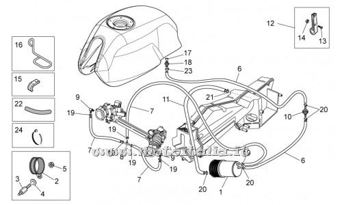 Parts Moto Guzzi V7 Caf� 750-2009 system-petrol vapor recovery