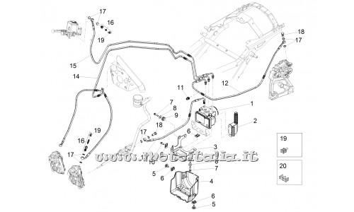 Parts Moto Guzzi Eldorado 1400-MY15-ABS braking system