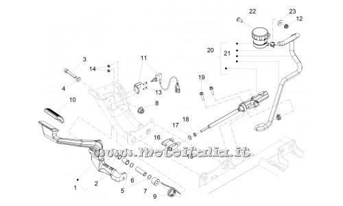 Parts Moto Guzzi Eldorado 1400-MY15-rear brake pump