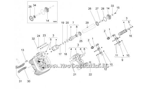 Motorcycle Parts Guzzi California 1400 Touring SE ABS-USA CND 2016-cylinder Distribution left