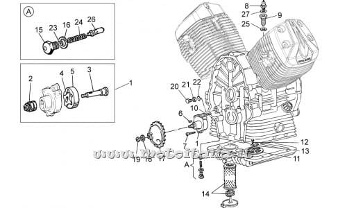 Parts Moto Guzzi V7-II Special ABS-2015 750 Oil Pump