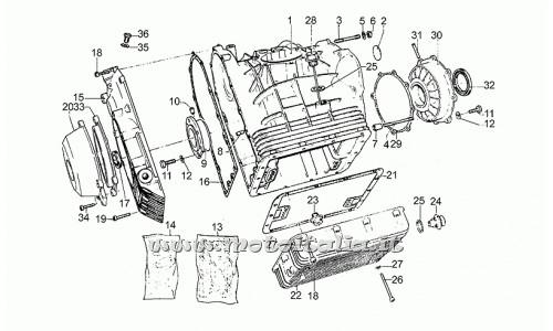Moto Guzzi parts and derivatives Calif.-850 T3-T4-Pol. PA-CC-850 1979-1985-Carter engine