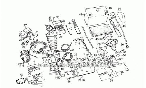 Moto Guzzi parts and derivatives Calif.-850 T3-T4-Pol. PA-CC-850 Battery-1979-1985