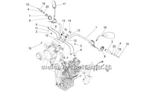 Parts Moto Guzzi California 1400 Touring ABS-2012-2014-Handlebar - commands