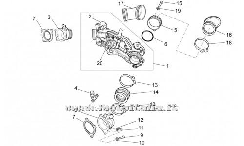 Motorcycle Parts Guzzi Griso 1200 8V-2007-2013-Throttle body