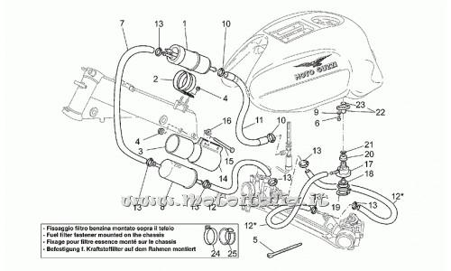 ricambio per Moto Guzzi Sport-Mandello 1100 1999-2001 - Rosetta 5,9X3X0,8 - GU29217960