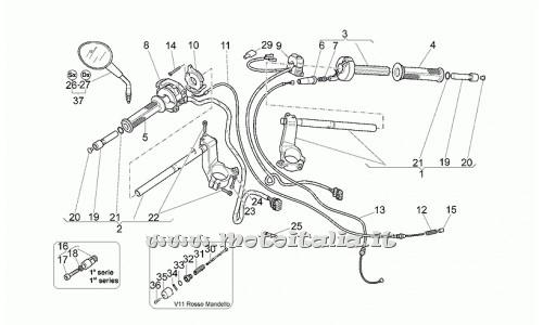 Moto Guzzi Parts-Sport-Mandello-1100 1999-2001 Handlebar - commands