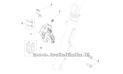 Moto Guzzi Parts-V9 Roamer-2016 Front brake caliper