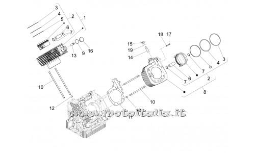 Moto Guzzi Parts-FLYING FORTRESS MY16 EMEA-Cylinder - Piston