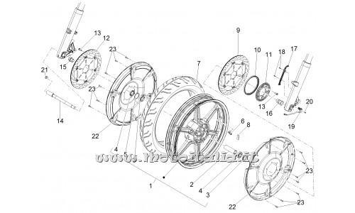 Moto Guzzi Parts FLYING FORTRESS-MY16-EMEA Front Wheel