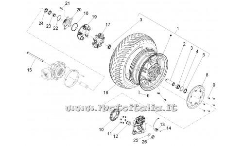 Moto Guzzi Parts-FLYING FORTRESS MY16 EMEA-rear wheel