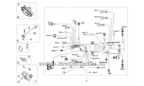 Parts Moto Guzzi V7-III Special 750 e4 2017-Electrical system ant.