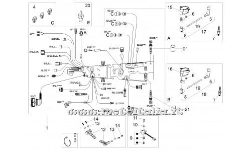 Parts Moto Guzzi V7-III 2017 Special 750 e4-cent electrical system.