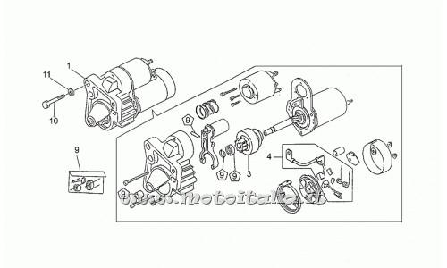 parts for Moto Guzzi 1100 Sport carburetor from 1994 to 1996 - Rosetta - GU95004208