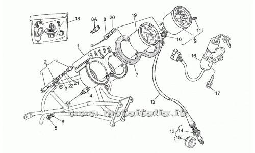 parts for Moto Guzzi Sport 1100 Carburetors 1994-1996 - lamp - GU93450134