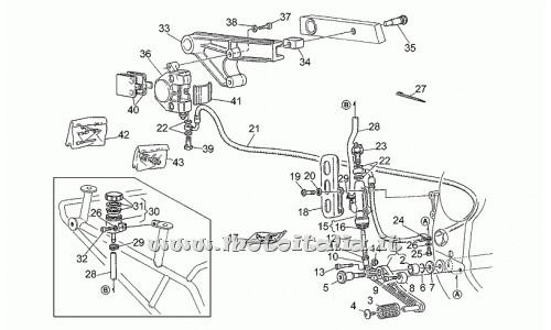 parts for Moto Guzzi 1100 Sport carburetor from 1994 to 1996 - Rubber - GU14251001