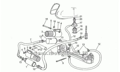 parts for Moto Guzzi 1100 Sport Corsa 1998-1999 - benz tube. SAEJ30R9 - GU00823952080