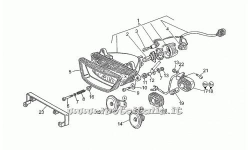 parts for Moto Guzzi 1100 Sport Corsa 1998-1999 - Spacer - GU91180709