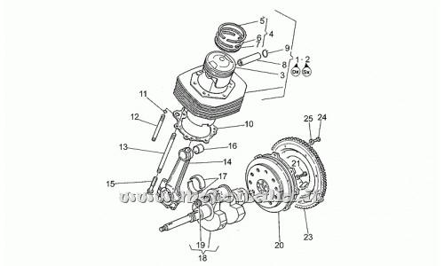 parts for Moto Guzzi 1100 Sport Injection 1996-1999 - piston rings kit - GU30060660