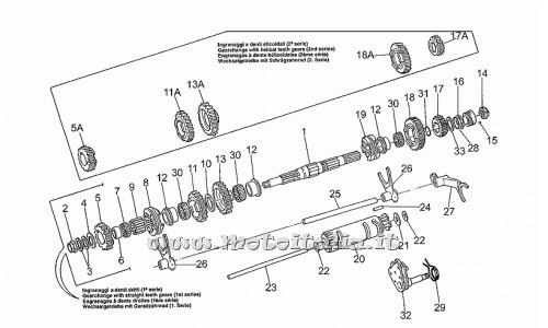 parts for Moto Guzzi 1100 Sport Injection 1996-1999 - Rosetta 25x40x3 - GU14218011