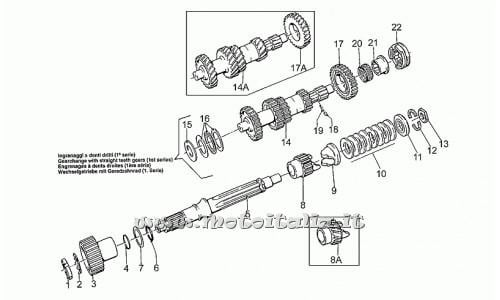 parts for Moto Guzzi 1100 Sport Injection 1996-1999 - Rosetta 22x20x3,9 - GU95028022
