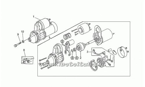 parts for Moto Guzzi 1100 Sport Injection 1996-1999 - brush kit - GU30530511