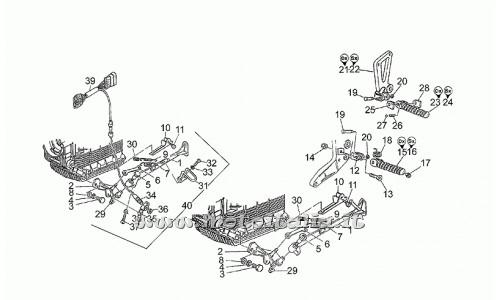 parts for Moto Guzzi 1100 Sport Injection 1996-1999 - plate - GU30441605