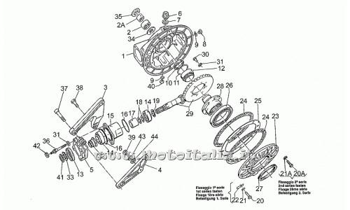 parts for Moto Guzzi 1100 Sport Injection 1996-1999 - Transmit box. - GU01350300