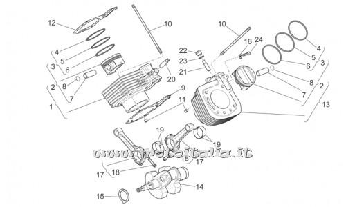 parts for Moto Guzzi 1200 Sport 8V 2008-2013 - Rosetta - 849 866