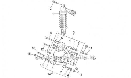 parts for Moto Guzzi 1200 Sport 8V 2008-2013 - TE flanged screw M10x80 - AP8152398
