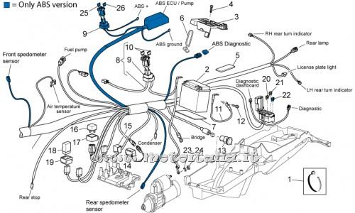 parts for Moto Guzzi 1200 Sport 8V 2008-2013 - Screw SWP t.croce flanged. M5x20 - AP8152329