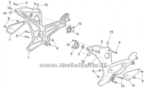 parts for Moto Guzzi 1200 Sport 8V 2008-2013 - sx plate - GU05446030NA