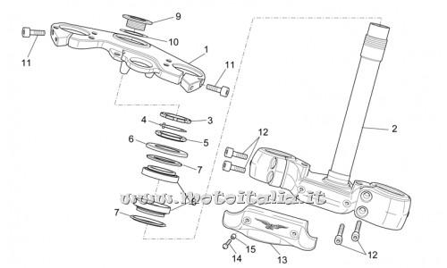 parts for Moto Guzzi 1200 Sport 2008-2013 8V - brake hose mounting plate - GU05658431