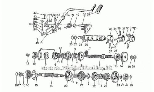parts for Moto Guzzi 650 1987-1989 - Rosetta shoulder - GU19214660