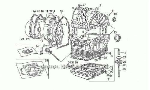 Ricambi Moto Guzzi-650 1987-1989-Carter motore