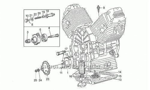parts for Moto Guzzi 650 from 1987 to 1989 - oil pump - GU19146422