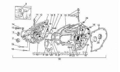Parts Moto Guzzi 650-1987-1989-gearbox
