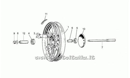 Moto Guzzi Parts-650 1987-1989 Rear-Wheel