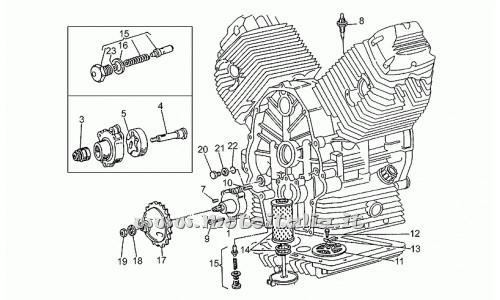 Moto Guzzi Parts-Police-1A Series PA-750 1992-1994 Oil Pump