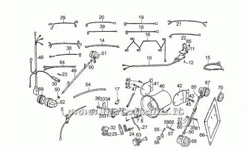 parts for Moto Guzzi 850 T3 and derivatives Calif. T4-Pol-CC-850 PA from 1979 to 1985 - indicator say. - GU19750602