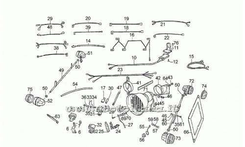 parts for Moto Guzzi 850 T3 and derivatives Calif. T4-Pol-CC-850 PA from 1979 to 1985 - head screw - GU98054316
