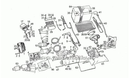 ricambio per Moto Guzzi III Serie Civile 850 1985-1988 - kit riparazione - GU17719900