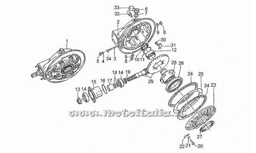 parts for Moto Guzzi Police VecchioTipo 850 1985-1989 - Thickness 1.3 mm - GU19355323