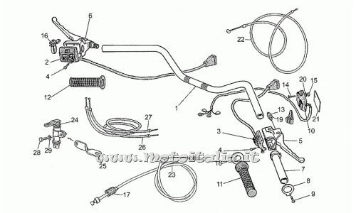parts for Moto Guzzi Police VecchioTipo 850 1985-1989 - brake control ant. - GU28605400