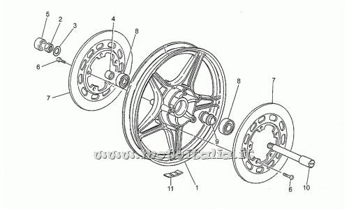 parts for Moto Guzzi Police VecchioTipo 850 from 1985 to 1989 - Spacer - GU17616360