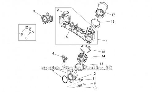 parts for Moto Guzzi Breva 1200 2007 - Allan head screw M6x25 - GU98682325