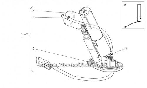 parts for Moto Guzzi Breva 1200 2007 - benz level sensor. - AP8127817