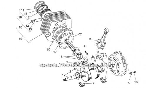 parts for Moto Guzzi Breva 750 IE 2003-2009 - Semirosetta - GU27066460
