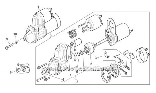 parts for Moto Guzzi Breva 750 IE 2003-2009 - revision Kit scooter lawyer. - GU30530512